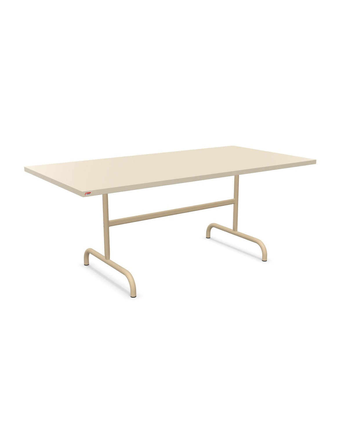 Schaffner Säntis Table repas rabattable 180x90cm Sable Pastel 15 Marron Pastel 83 
