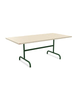 Schaffner Säntis Table repas rabattable 180x90cm Sable Pastel 15 Vert Sapin 66 