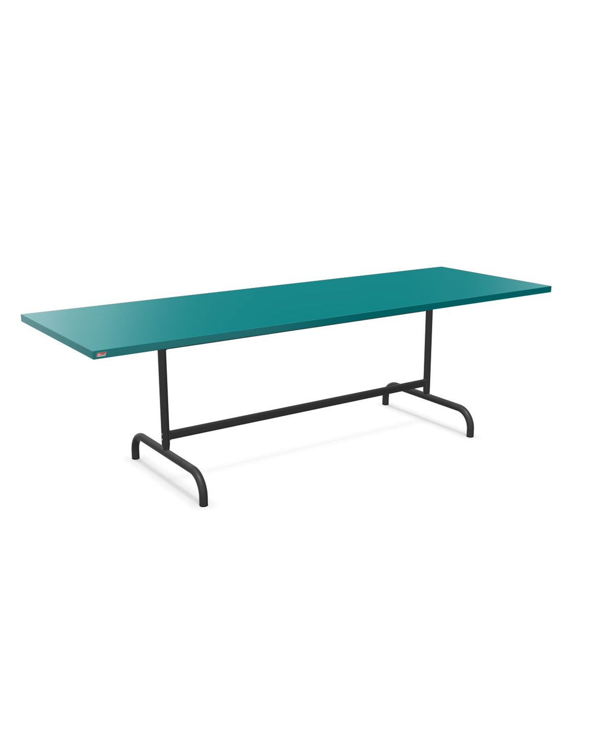 Schaffner Säntis Table repas rabattable 240x80cm Bleu Kali 56 Anthracite 77 