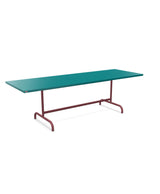 Schaffner Säntis Table repas rabattable 240x80cm Bleu Kali 56 Bordeaux 38 