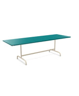 Schaffner Säntis Table repas rabattable 240x80cm Bleu Kali 56 Sable Pastel 15 