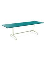 Schaffner Säntis Table repas rabattable 240x80cm Bleu Kali 56 Vert Pastel 64 