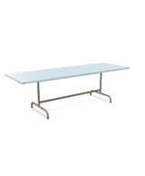 Schaffner Säntis Table repas rabattable 240x80cm Bleu Pastel 51 Champagne 85 