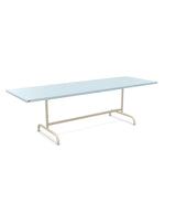 Schaffner Säntis Table repas rabattable 240x80cm Bleu Pastel 51 Sable Pastel 15 