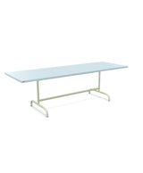 Schaffner Säntis Table repas rabattable 240x80cm Bleu Pastel 51 Vert Pastel 64 