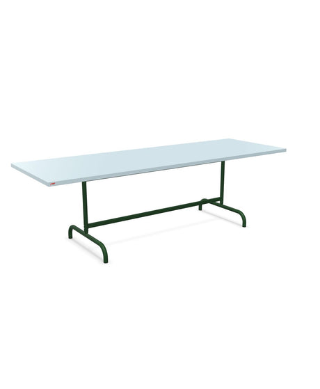 Schaffner Säntis Table repas rabattable 240x80cm Bleu Pastel 51 Vert Sapin 66 