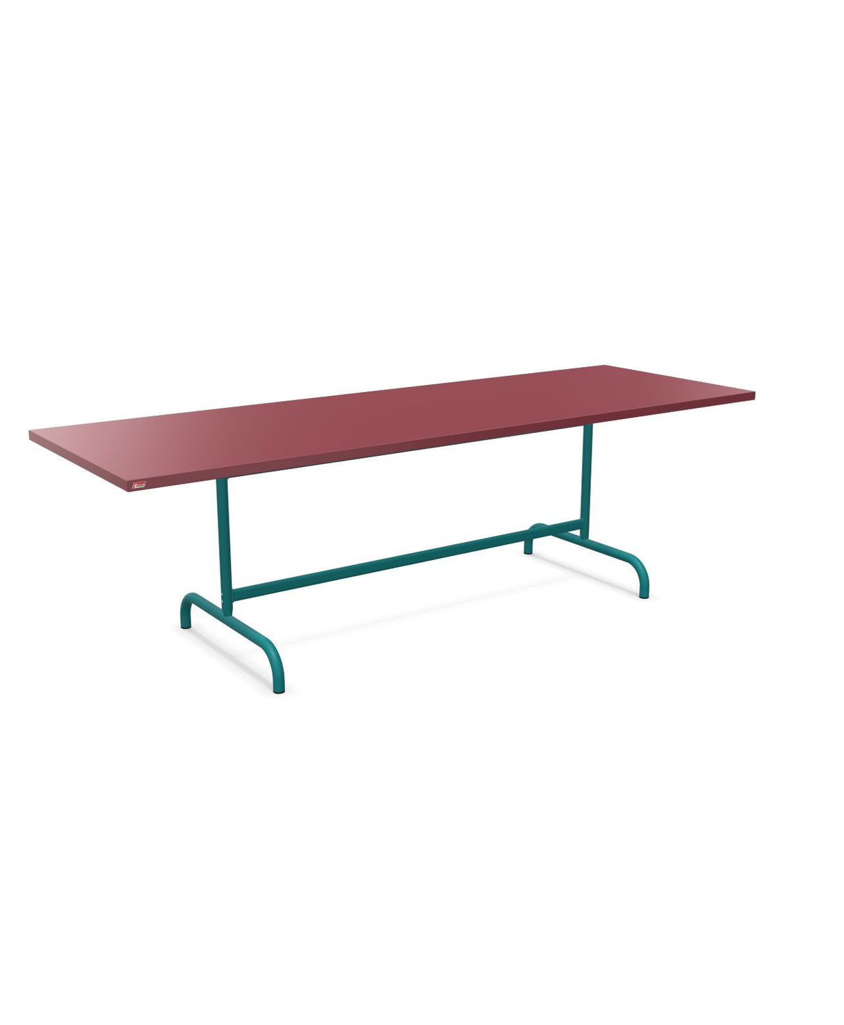 Schaffner Säntis Table repas rabattable 240x80cm Bordeaux 38 Bleu Kali 56 