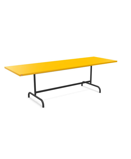 Schaffner Säntis Table repas rabattable 240x80cm Jaune 11 Anthracite 77 