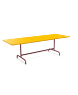 Schaffner Säntis Table repas rabattable 240x80cm Jaune 11 Bordeaux 38 