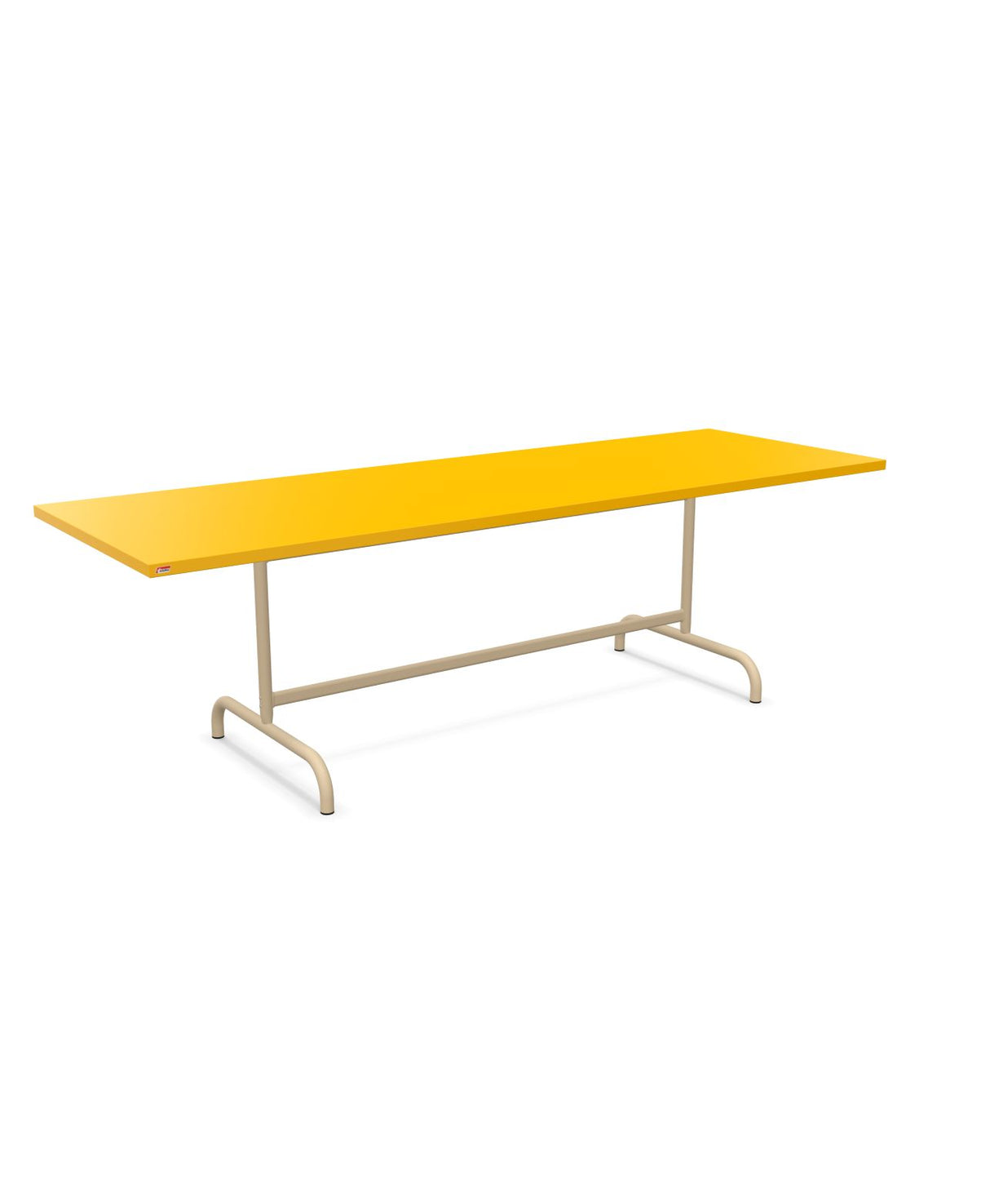 Schaffner Säntis Table repas rabattable 240x80cm Jaune 11 Marron Pastel 83 