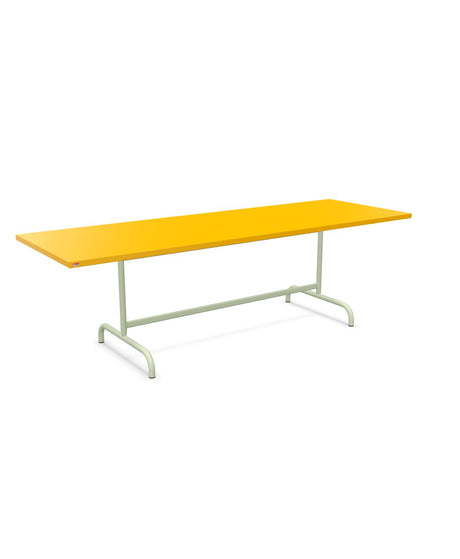 Schaffner Säntis Table repas rabattable 240x80cm Jaune 11 Vert Pastel 64 