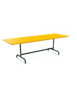 Schaffner Säntis Table repas rabattable 240x80cm Jaune 11 Vert Sapin 66 