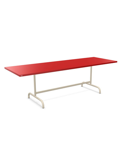 Schaffner Säntis Table repas rabattable 240x80cm Rouge 30 Sable Pastel 15 