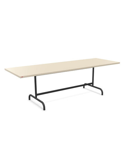 Schaffner Säntis Table repas rabattable 240x80cm Sable Pastel 15 Anthracite 77 