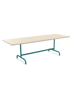 Schaffner Säntis Table repas rabattable 240x80cm Sable Pastel 15 Bleu Kali 56 