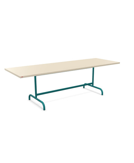 Schaffner Säntis Table repas rabattable 240x80cm Sable Pastel 15 Bleu Kali 56 