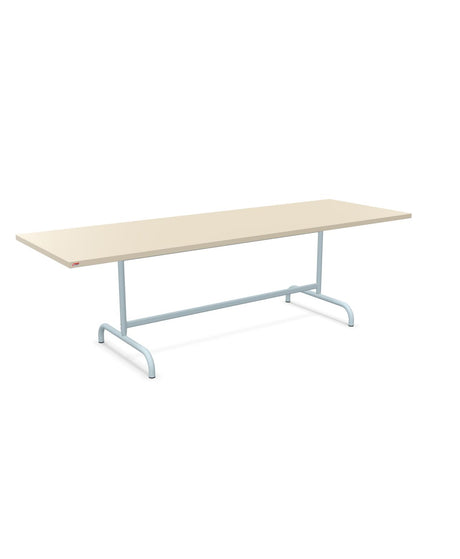 Schaffner Säntis Table repas rabattable 240x80cm Sable Pastel 15 Bleu Pastel 51 