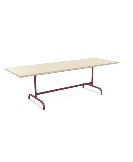 Schaffner Säntis Table repas rabattable 240x80cm Sable Pastel 15 Bordeaux 38 