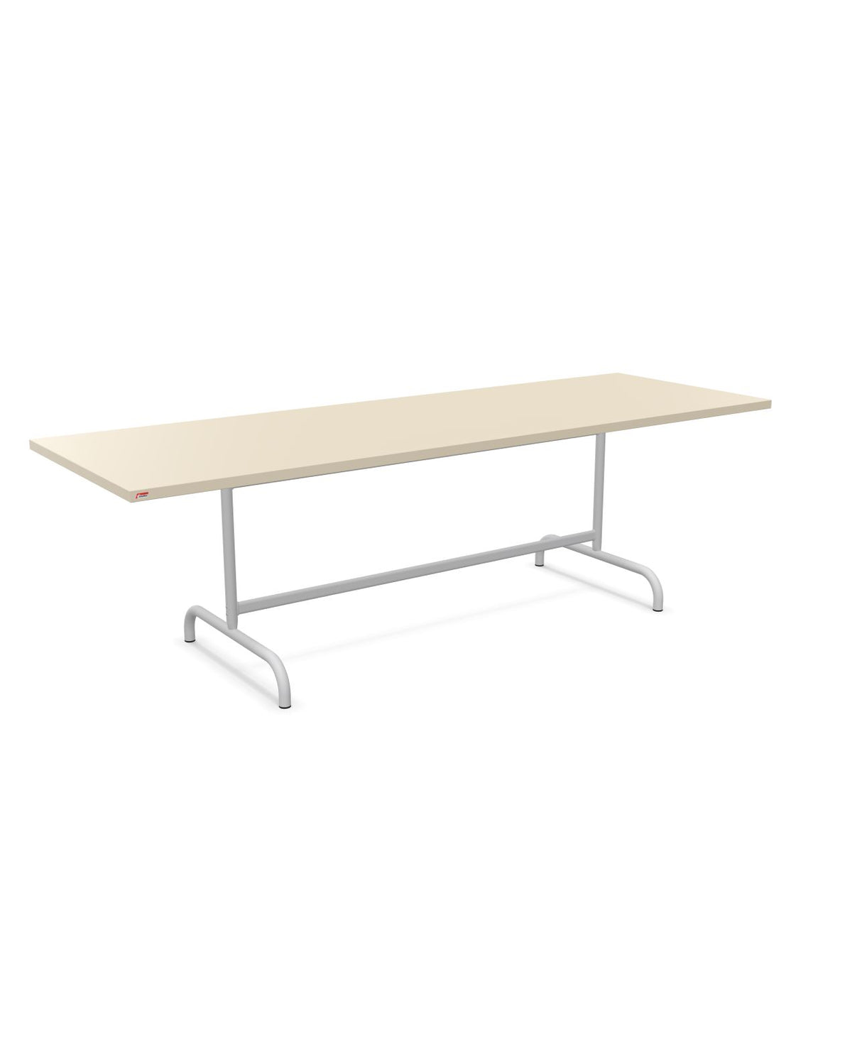 Schaffner Säntis Table repas rabattable 240x80cm Sable Pastel 15 Gris Argent 78 