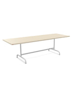 Schaffner Säntis Table repas rabattable 240x80cm Sable Pastel 15 Gris Argent 78 