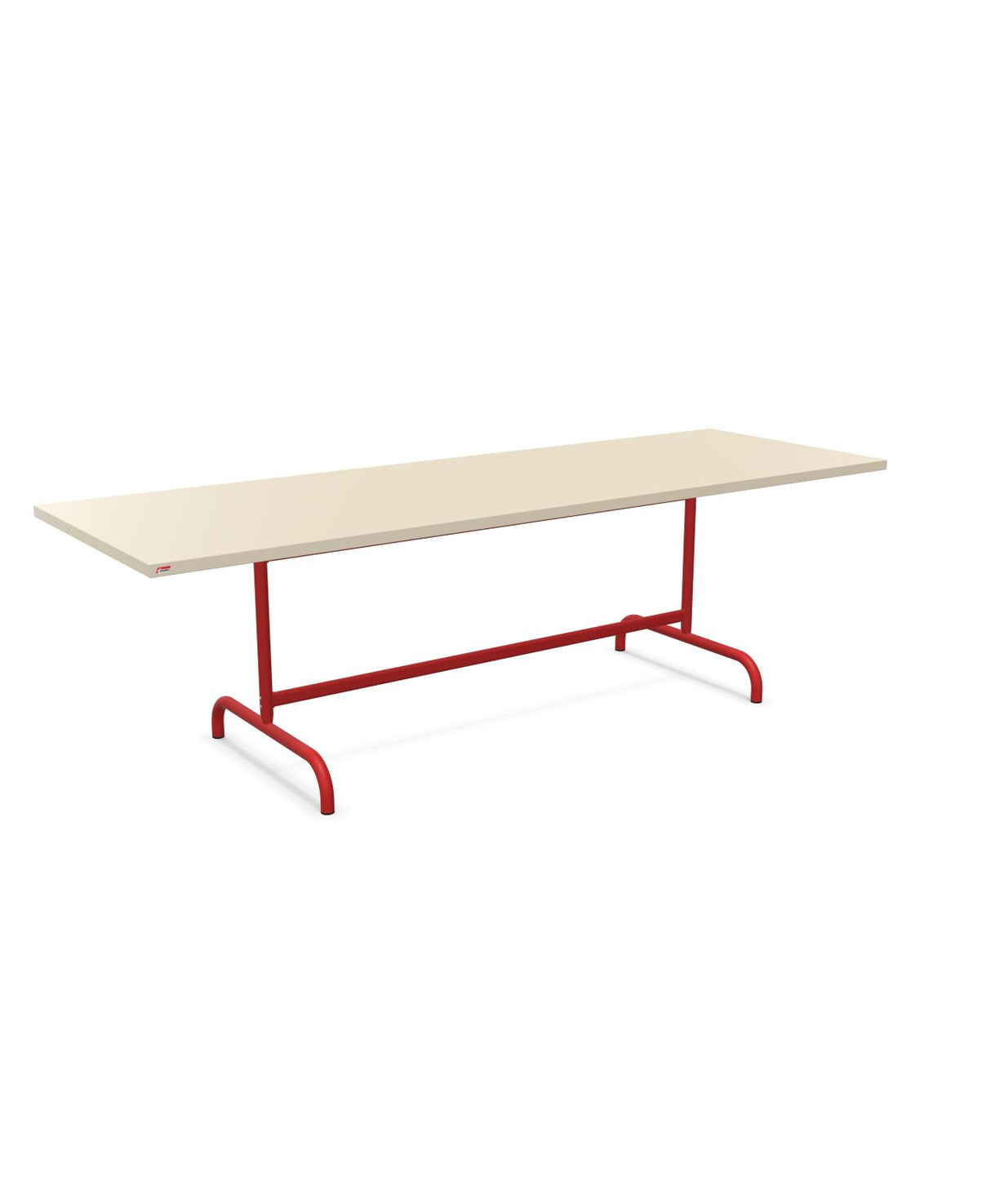Schaffner Säntis Table repas rabattable 240x80cm Sable Pastel 15 Rouge 30 