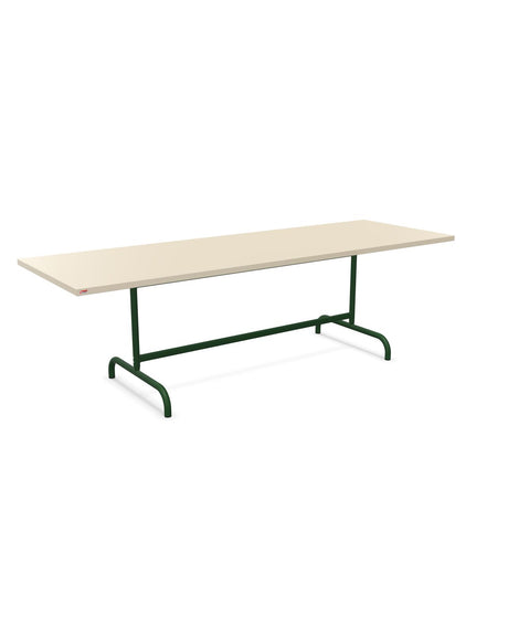 Schaffner Säntis Table repas rabattable 240x80cm Sable Pastel 15 Vert Sapin 66 