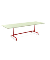 Schaffner Säntis Table repas rabattable 240x80cm Vert Pastel 64 Rouge 30 