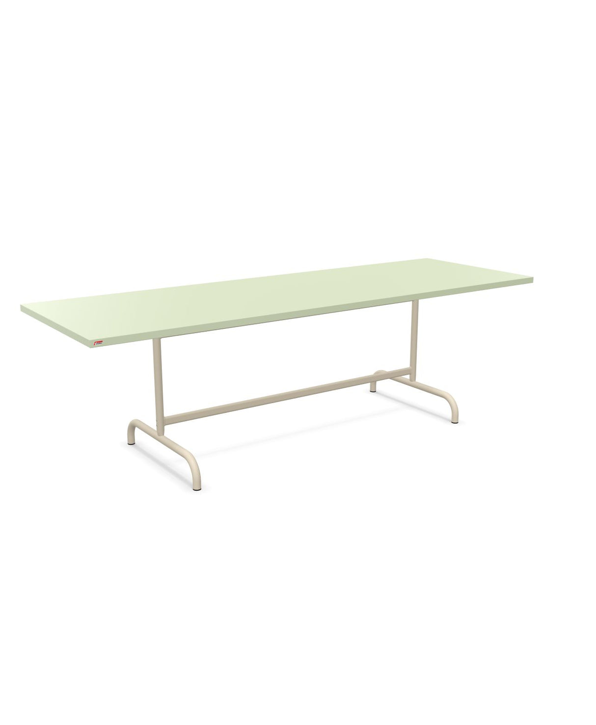 Schaffner Säntis Table repas rabattable 240x80cm Vert Pastel 64 Sable Pastel 15 