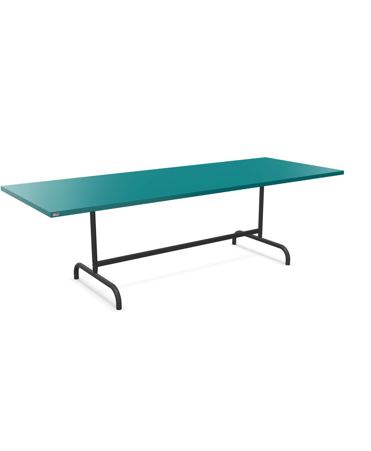 Schaffner Säntis Table repas rabattable 240x90cm Bleu Kali 56 Anthracite 77 