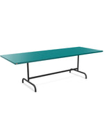 Schaffner Säntis Table repas rabattable 240x90cm Bleu Kali 56 Anthracite 77 
