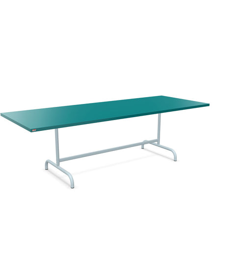 Schaffner Säntis Table repas rabattable 240x90cm Bleu Kali 56 Bleu Pastel 51 
