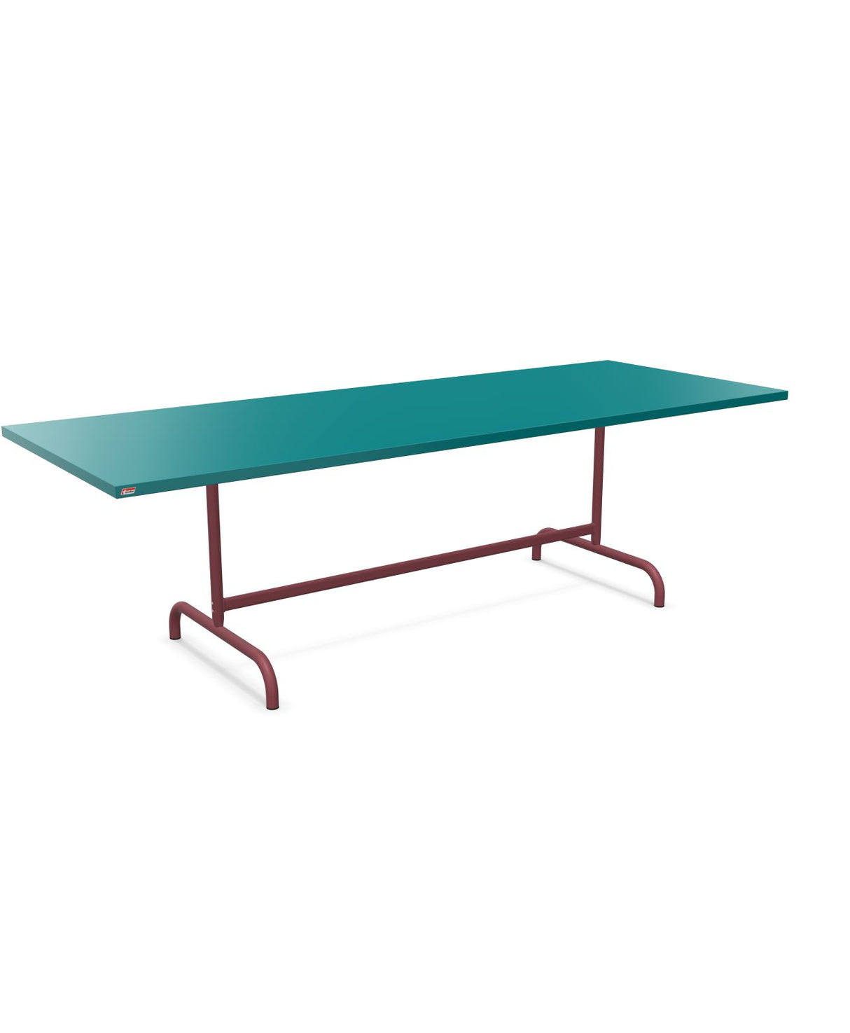 Schaffner Säntis Table repas rabattable 240x90cm Bleu Kali 56 Bordeaux 38 