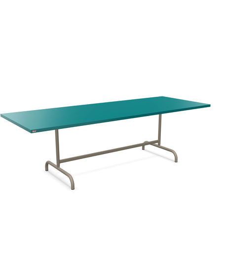 Schaffner Säntis Table repas rabattable 240x90cm Bleu Kali 56 Champagne 85 