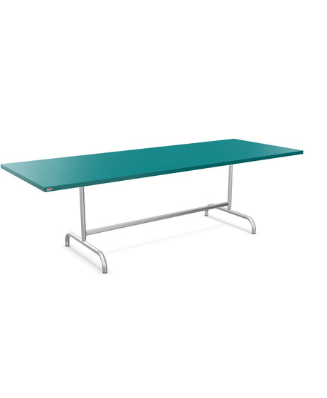 Schaffner Säntis Table repas rabattable 240x90cm Bleu Kali 56 Galvanisé à chaud 02 