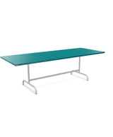 Schaffner Säntis Table repas rabattable 240x90cm Bleu Kali 56 Gris Argent 78 