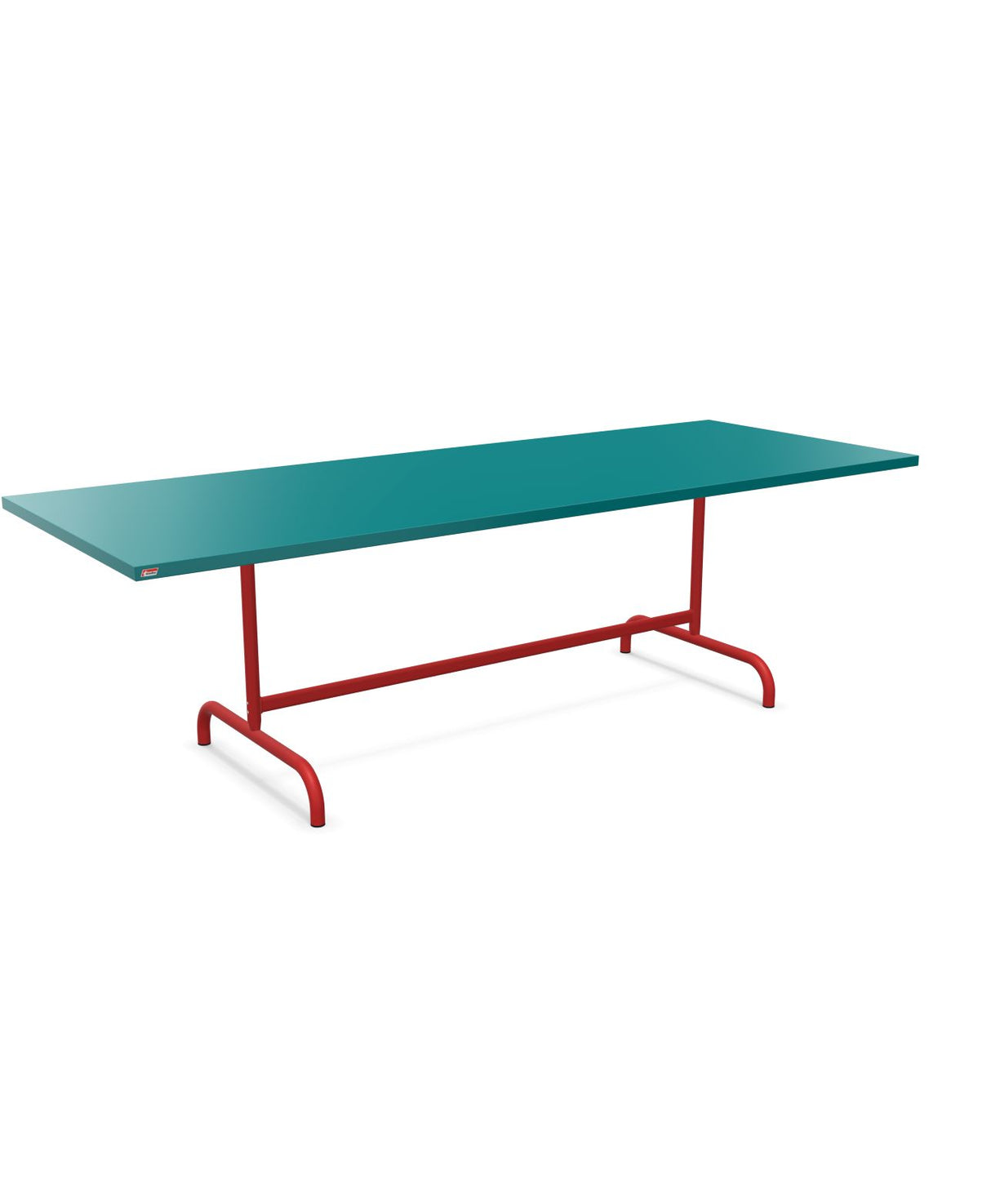 Schaffner Säntis Table repas rabattable 240x90cm Bleu Kali 56 Rouge 30 