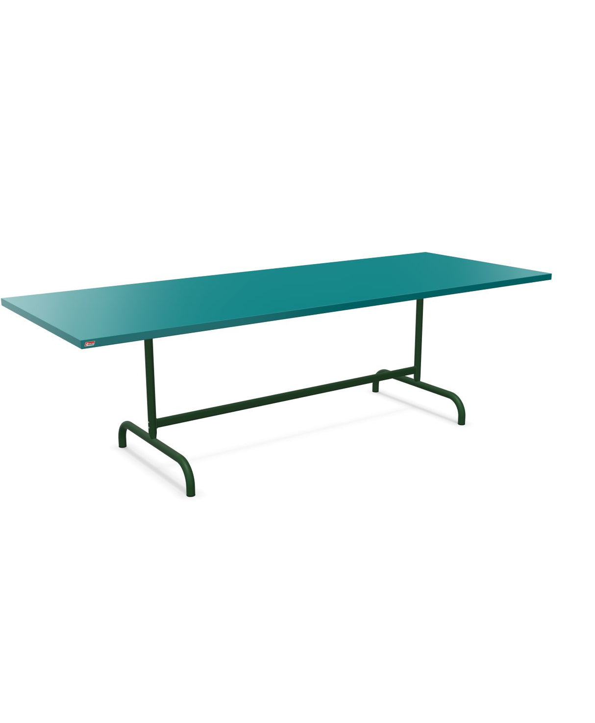 Schaffner Säntis Table repas rabattable 240x90cm Bleu Kali 56 Vert Sapin 66 