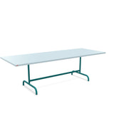 Schaffner Säntis Table repas rabattable 240x90cm Bleu Pastel 51 Bleu Kali 56 