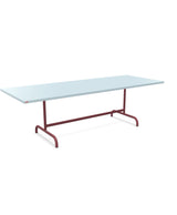 Schaffner Säntis Table repas rabattable 240x90cm Bleu Pastel 51 Bordeaux 38 