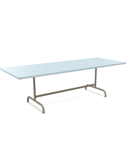 Schaffner Säntis Table repas rabattable 240x90cm Bleu Pastel 51 Champagne 85 