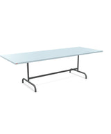Schaffner Säntis Table repas rabattable 240x90cm Bleu Pastel 51 Graphite 73 