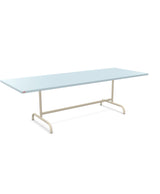 Schaffner Säntis Table repas rabattable 240x90cm Bleu Pastel 51 Sable Pastel 15 