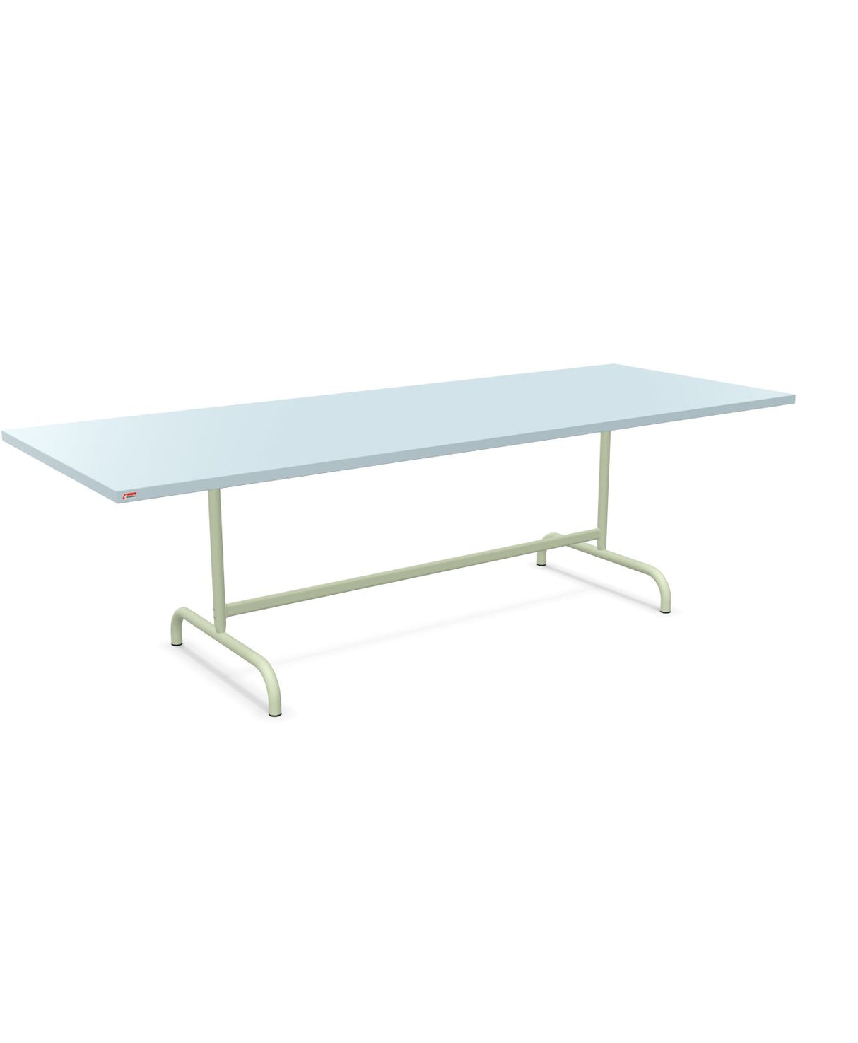 Schaffner Säntis Table repas rabattable 240x90cm Bleu Pastel 51 Vert Pastel 64 