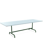 Schaffner Säntis Table repas rabattable 240x90cm Bleu Pastel 51 Vert Sapin 66 