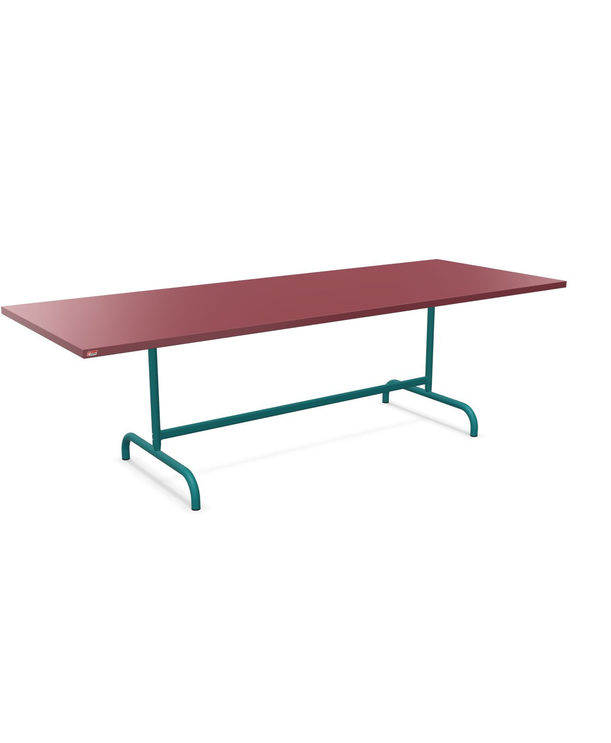 Schaffner Säntis Table repas rabattable 240x90cm Bordeaux 38 Bleu Kali 56 