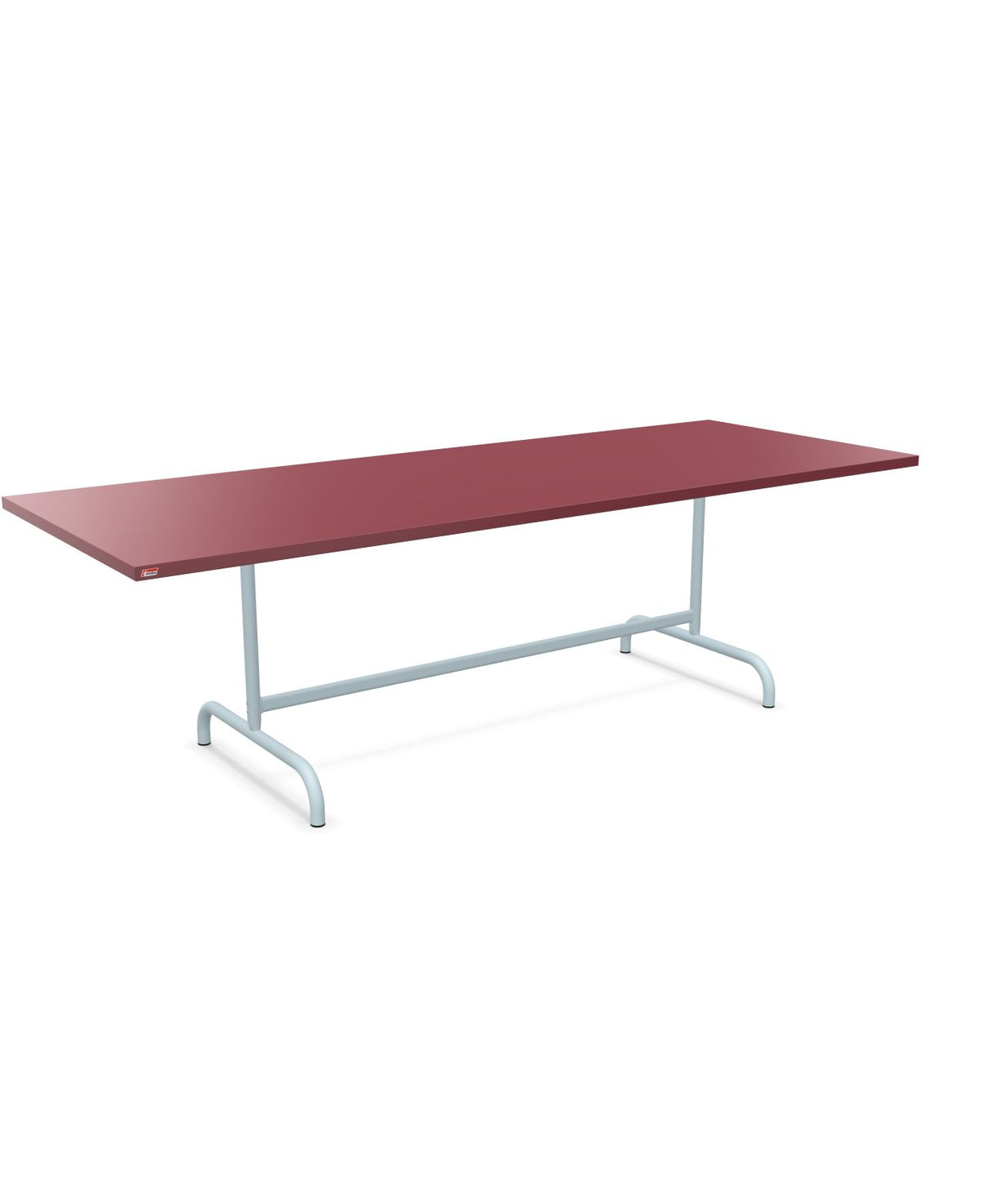 Schaffner Säntis Table repas rabattable 240x90cm Bordeaux 38 Bleu Pastel 51 
