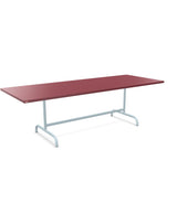 Schaffner Säntis Table repas rabattable 240x90cm Bordeaux 38 Bleu Pastel 51 