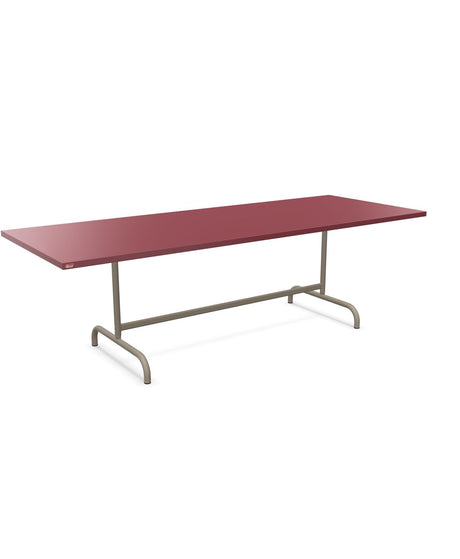 Schaffner Säntis Table repas rabattable 240x90cm Bordeaux 38 Champagne 85 