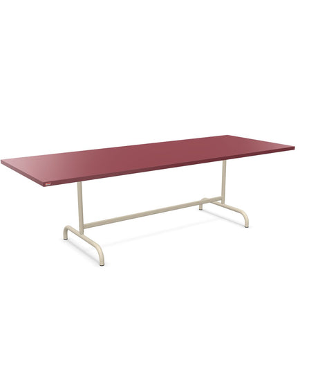 Schaffner Säntis Table repas rabattable 240x90cm Bordeaux 38 Sable Pastel 15 