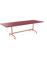 Schaffner Säntis Table repas rabattable 240x90cm Bordeaux 38 Terracotta 84 